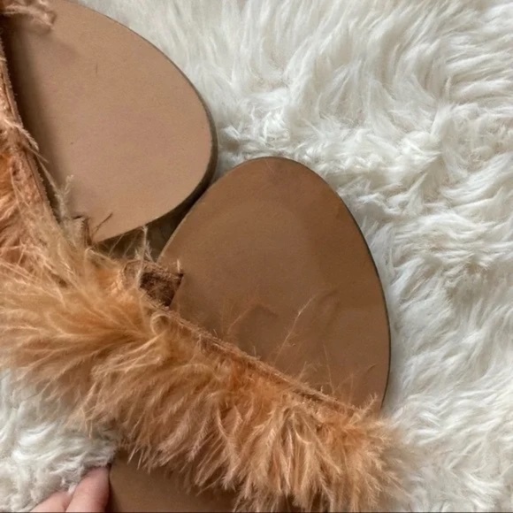 CHARLOTTE STONE Yvonne Ostrich Feather Sandals - Picture 8 of 11